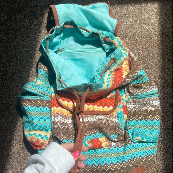 Bohemian Canvas Backpack - Picture 8 of 12